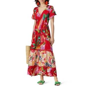Farm Rio Macaw Maxi Dress Size M